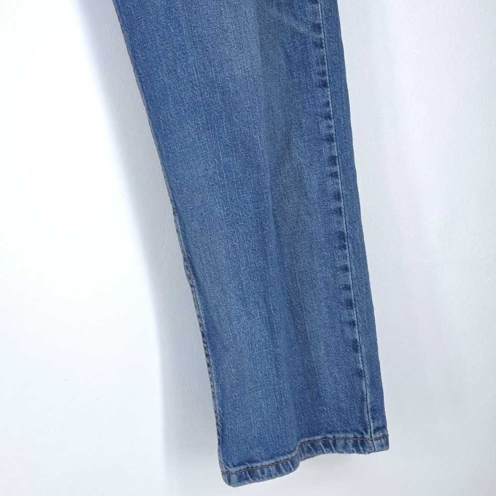 Levi's 511 Denim Jeans Mens 36x30 Faded Stretch Medium Wash Whiskers Distressed - Picture 15 of 16